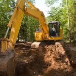 Excavation within the tolerance zones