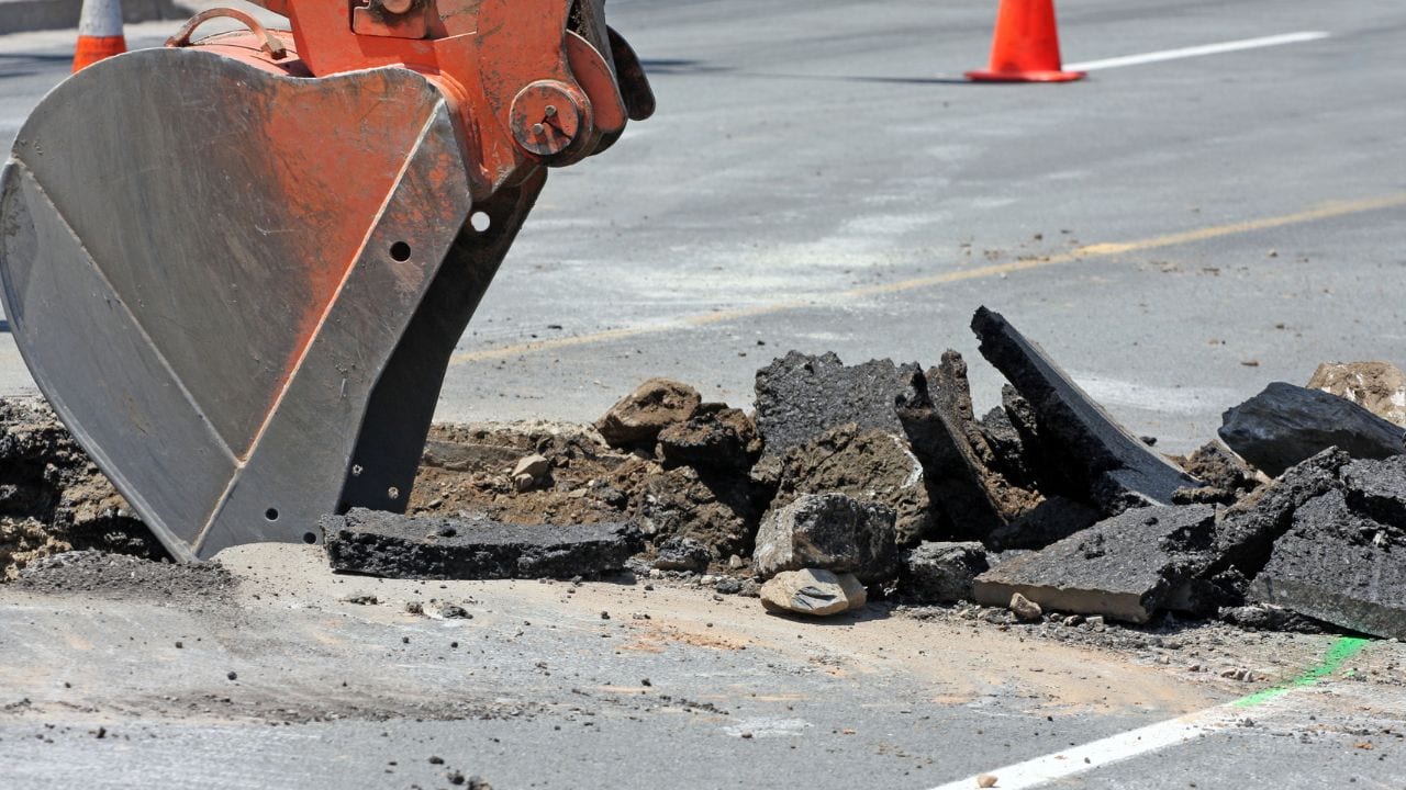 excavation after utilities are marked