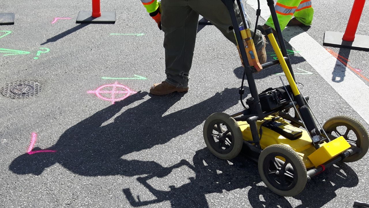 Subsurface Utility Engineering (SUE) mapping